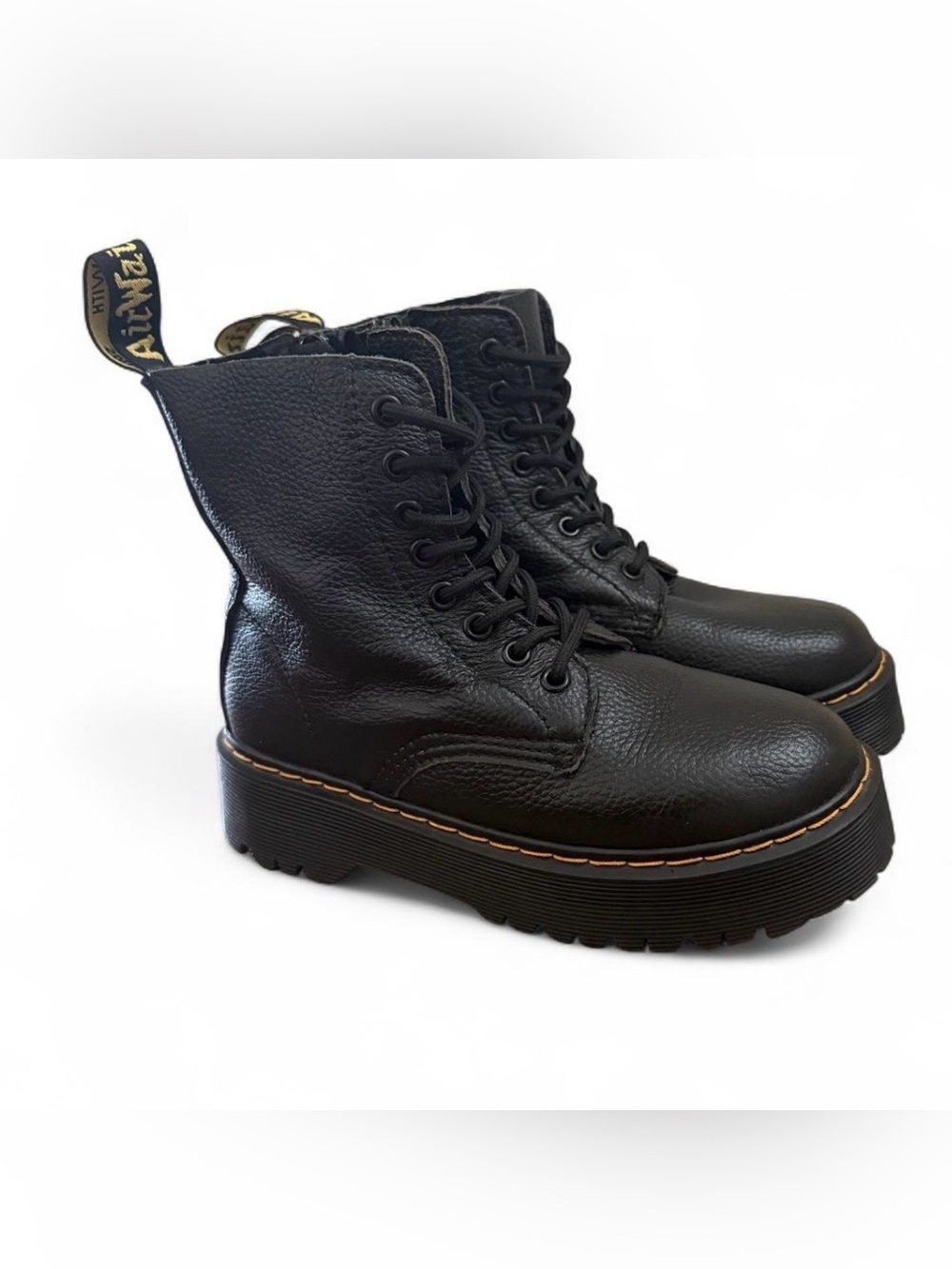 Dr. Martens black Jadon III Boot Pisa Leather Platforms boots